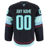 Seattle Kraken Navy Home Authentic Pro Custom Jersey