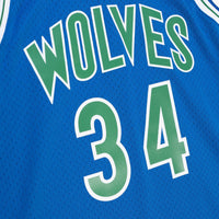 Minnesota Timberwolves Isaiah Rider Jr 1993 Dark Authentic Jersey - Midnight Blue