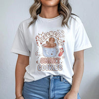 Adorable Gingerbread Christmas Shirt, Teacher of Smart Cookies T-Shirt, Holiday Educator Graphic Tee, Xmas Teacher T-Shirt, School Holiday Present