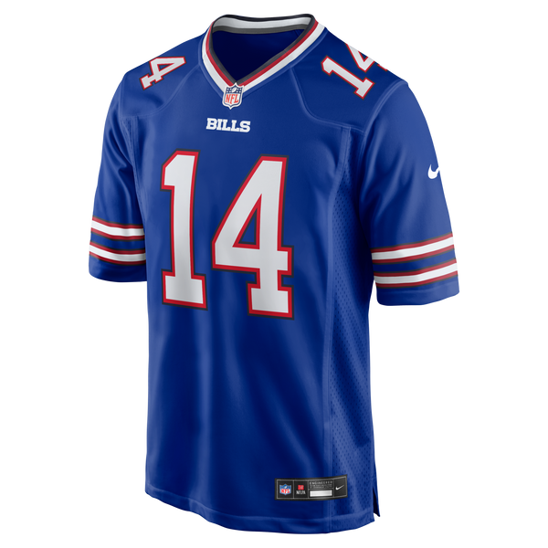 Buffalo Bills Frank Reich Royal Game Retired Player Jersey