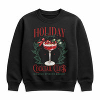 Christmas Cocktail Crewneck, Holiday Cocktail Club Sweatshirt, Festive Drink Graphic Sweater, Winter Party Pullover, Holiday Cocktail Present