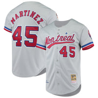 Montreal Expos Pedro Martinez Gray Cooperstown Collection Authentic Jersey