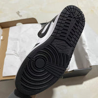 Mid Top Sneakers, White Black Colorway, Lace Up Design, Casual Gift for Sneaker Fans