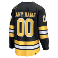 Boston Bruins Black Home Breakaway Custom Jersey