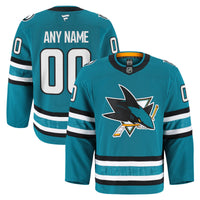 San Jose Sharks Teal Home Authentic Pro Custom Jersey