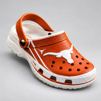TEX Burnt Orange - Longhorn Emblem Clog in Clean Contrast