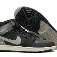 Sneakers, Black Gray Colorway, Lace Up Design, Casual Gift for Sneaker Fans