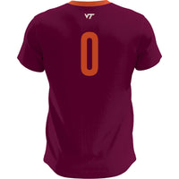 Virginia Tech Hokies Lightweight Soccer Fashion Jersey - Maroon