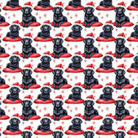 Adorable Holiday Dog Wrapping Paper, Black Labrador Christmas Gift Wrap, Festive Pet Lover Gift Wrap Roll, Winter Holiday Dog Wrapping Paper