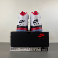 High Top Sneakers, White Black Red Colorway, Lace Up Design, Casual Gift for Sneaker Fans