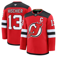 New Jersey Devils Nico Hischier Red Home Premium Jersey
