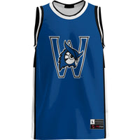 Westfield State Owls Lightweight Basketball Jersey - Blue