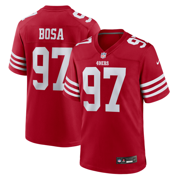 San Francisco 49ers Nick Bosa Scarlet Player Game Jersey