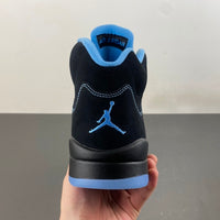 Mid Top Sneakers, Blue Black Colorway, Lace Up Design, Casual Gift for Sneaker Fans