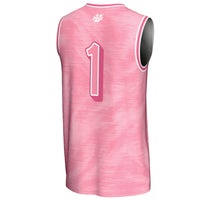#1 UMass Minutemen Lightweight Basketball Jersey - Pink