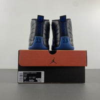 Low Top Sneakers, Royal Blue Black Colorway, Leather Footwear, Lace Up Design, Casual Gift for Sneaker Fans