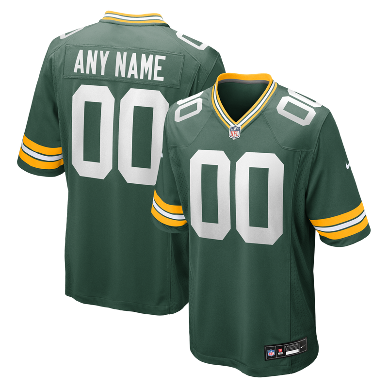Green Bay Packers Green Custom Game Jersey