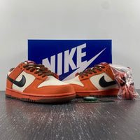 Low Top Sneakers, Orange White Colorway, Lace Up Design, Casual Gift for Sneaker Fans