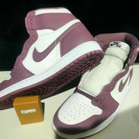 High Top Sneakers, White Purple Pink Colorway, Lace Up Design, Casual Gift for Sneaker Fans