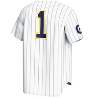#1 Cal Bears Lightweight Baseball Jersey - White