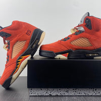 Sneakers, Orange Black Colorway, Lace Up Design, Casual Gift for Sneaker Fans