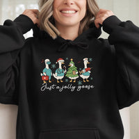 Humorous Medical Staff Goose Sweatshirt, Christmas Nurse Hoodie, Holiday RN Nursing Student Hoodie, Winter Healthcare Worker Pullover