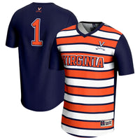 #1 Virginia Cavaliers Lightweight Soccer Fashion Jersey - Navy