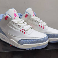 Low Top Sneakers, White Gray Pink Colorway, Lace Up Design, Casual Gift for Sneaker Fans