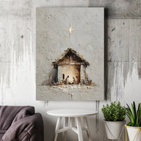 Star of Bethlehem Nativity Print, Nativity Scene Wall Art, Minimalist Nativity Poster, Christmas Nativity Decor, Digital Download Printable