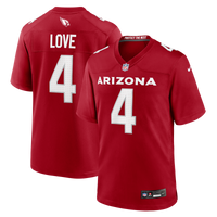 Arizona Cardinals Jeremiyah Love Cardinal 2026 NFL Draft First Round Pick No. 3 Team Game Jersey