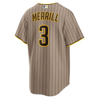 San Diego Padres Jackson Merrill Sand Alternate Replica Jersey