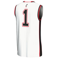 #1 Cincinnati Bearcats Lightweight Basketball Fashion Jersey - White