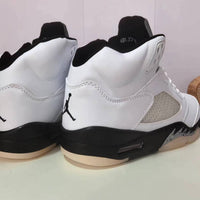 High Top Sneakers, White Black Colorway, Lace Up Design, Casual Gift for Sneaker Fans