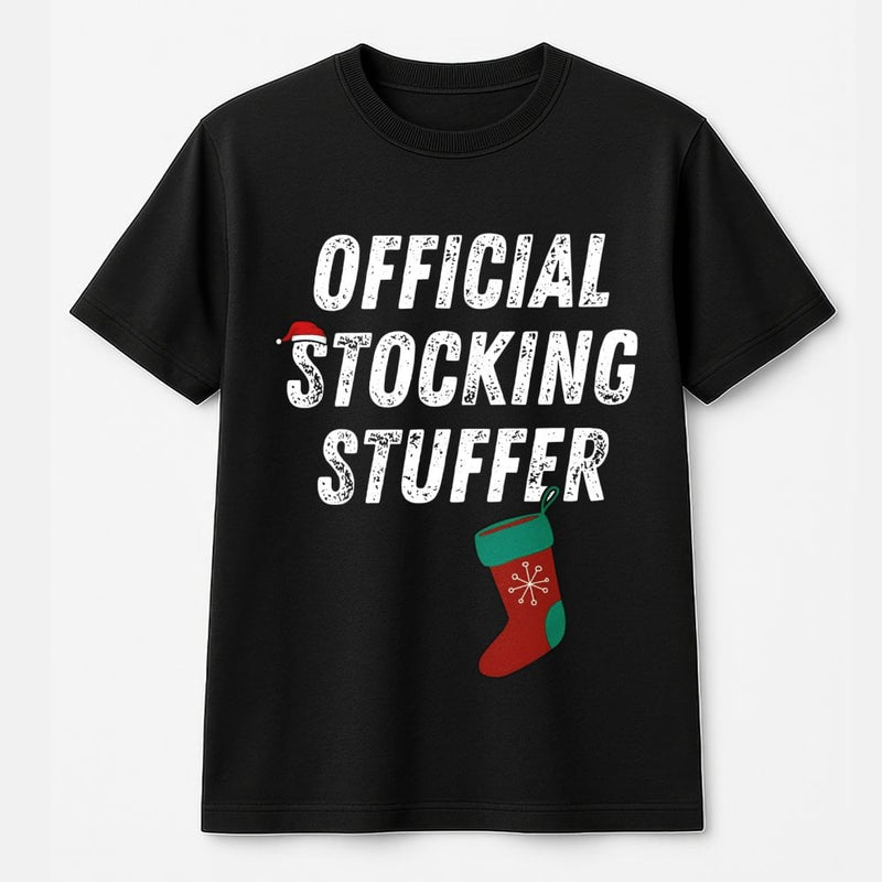 Naughty List Holiday Graphic Tee, Stocking Stuffer Humorous Christmas T-Shirt, Retro Sarcastic Humor Shirt, Xmas Gag Present for Dad Mom