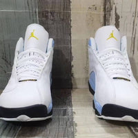 Sneakers, White Yellow Colorway, Lace Up Design, Casual Gift for Sneaker Fans