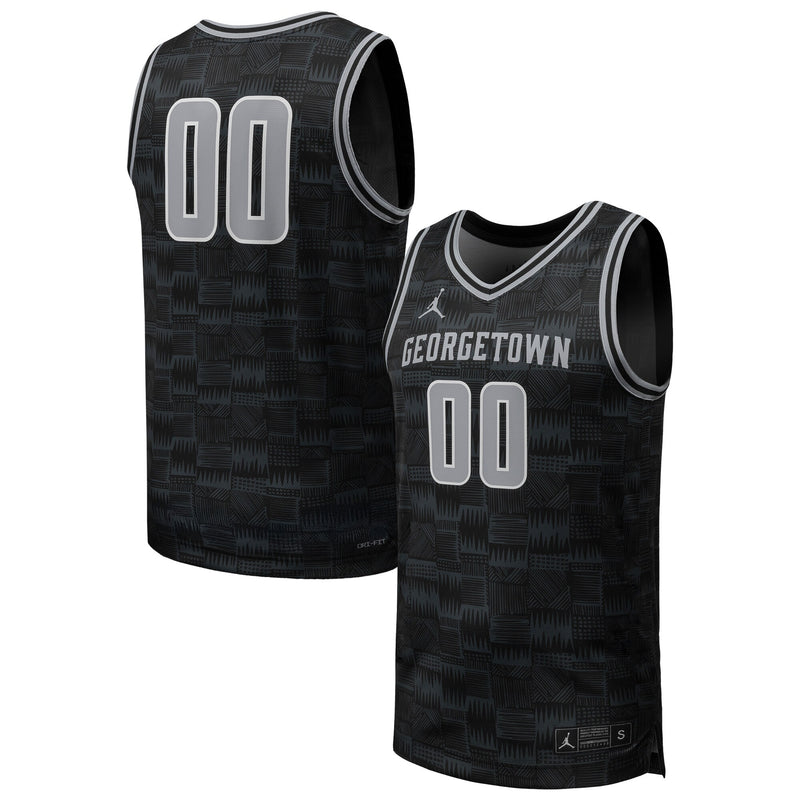 #00 Black Georgetown Hoyas Replica Basketball Jersey