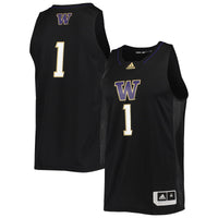 #1 Washington Huskies Swingman Basketball Jersey - Black