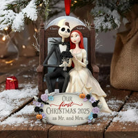 Romantic Personalized Keepsake, Couple Christmas Ornament, Holiday Tree Hanging Decor, Anniversary Present for Couple