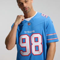 Tennessee Titans Jeffery Simmons Light Blue Team Stitched Limited Jersey