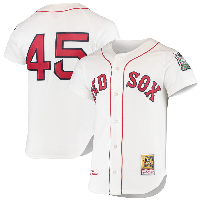 Boston Red Sox Pedro Martinez White 1999 Cooperstown Collection Home Authentic Jersey