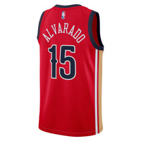 New Orleans Pelicans Statement Edition Swingman Jersey - Red - Jose Alvarado