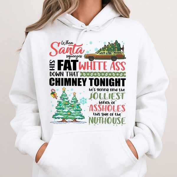 Retro Holiday Quote Sweatshirt, Humorous Christmas Movie Hoodie, Nostalgic Xmas Film Pullover Hoodie, Winter Movie Night Hood