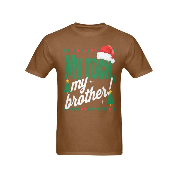 Matching Family Holiday Brother Shirt, My Brother My Rock Christmas T-Shirt, Festive Xmas Graphic Tee, Christmas Brother T-Sh