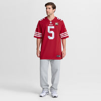 San Francisco 49ers Mike Evans Scarlet 80th Anniversary Game Jersey