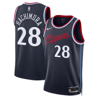 Los Angeles Clippers Replica Icon Edition Swingman Jersey - Navy - Rui Hachimura
