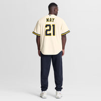 Milwaukee Brewers Dustin May Cream Home Replica Jersey