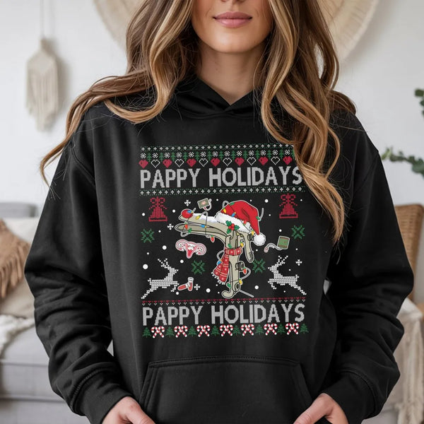 Humorous Speculum Christmas Hoodie, Pappy Holidays OBGYN Hoodie, Medical Staff Xmas Hoodie, OBGYN Nurse Holiday Sweatshirt, D