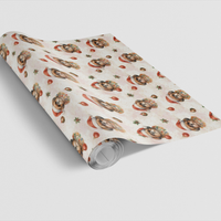 Festive Holiday Dog Gift Wrap, Shih Tzu Christmas Wrapping Paper, Adorable Pet Christmas Gift Wrap, Dog Lover Xmas Present Paper, Dog Present Paper