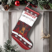 Reindeer Antlers Horse Christmas Stocking, Horse Christmas Stocking, Ugly Sweater Equestrian Holiday Stocking, Country Farm Mantel Decor