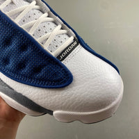 High Top Sneakers, Blue White Gray Colorway, Lace Up Design, Casual Gift for Sneaker Fans